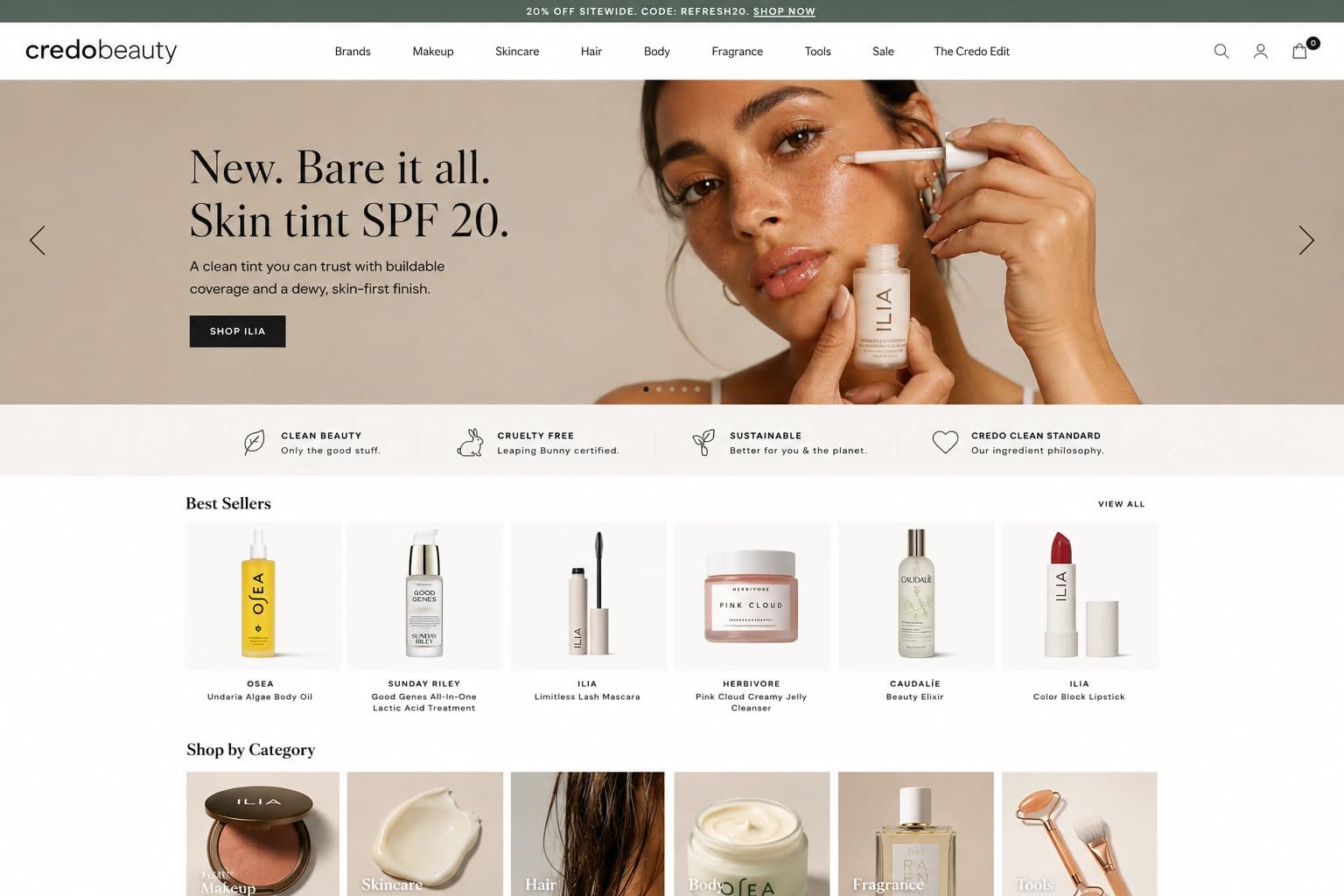 Beauty studio booking platform screenshot